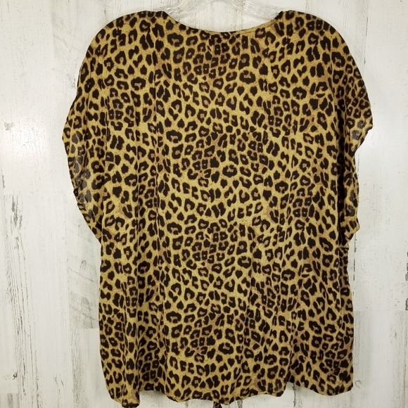 Womans Plus Sz 1 Torrid Cheetah Print Top - Picture 3 of 5